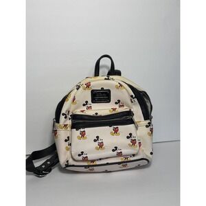 Disney Loungefly Classic Mickey Mouse Mini Backpack ACTUAL BAG Heart Logo USED